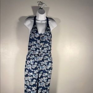 Floral chiffon jumpsuit, size XS